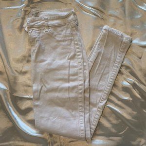 Hollister White Skinny Jeans - Women's Juniors Size 1R (Waist 25, Length 31)